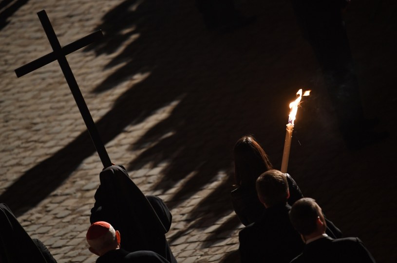 Droga Krzyżowa w Rzymie, zdjęcie archiwalne /ANDREAS SOLARO / AFP /AFP