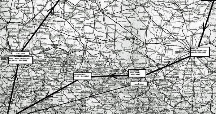 Droga, którą przebyły „dzieci z pociągu” wyruszywszy jesienią 1944 r. z Breslau, by w czerwcu 1945 powrócić tu ponownie. Część dzieci, która przeżyła, trafiła potem do Wartha (dziś Bardo Śląskie) /Deutsche Welle