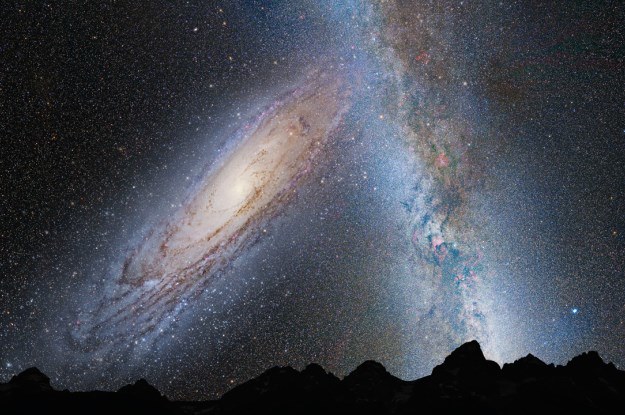 Droga Mleczna i Andromeda zderzą się ze sobą za 4 mld lat /NASA