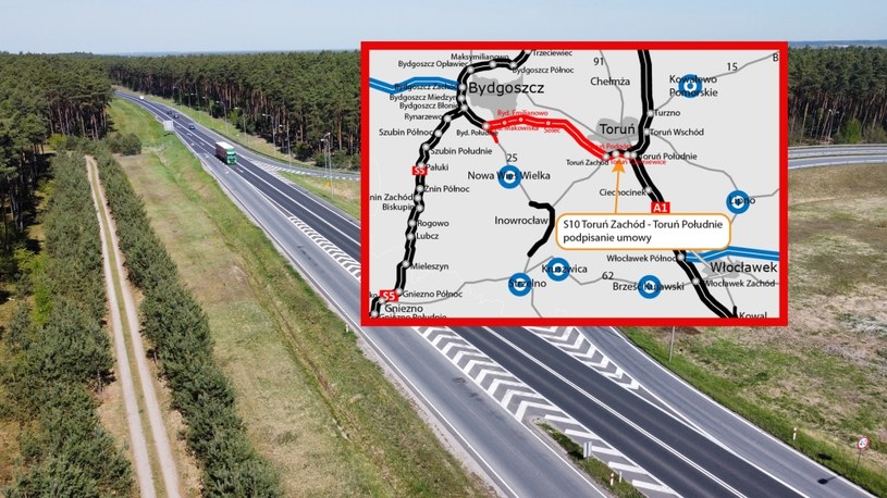 Droga S10 połączy Bydgoszcz z Toruniem. Jest ostatnia umowa
