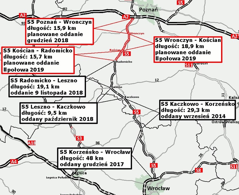 Droga S5 Wrocław-Poznań / Fot: GDDKiA /Informacja prasowa