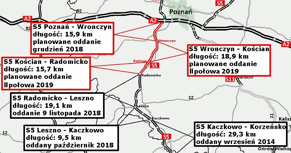 Droga S5 Wrocław-Poznań / Fot: GDDKiA /Informacja prasowa