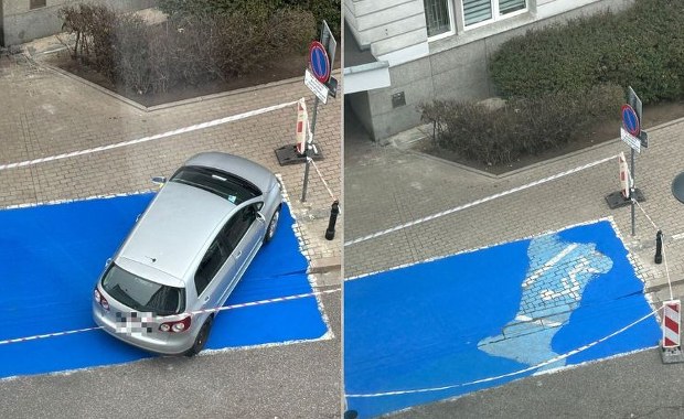 Drogowcy kontra zaparkowany samochód. Nie uwierzysz, co zrobili