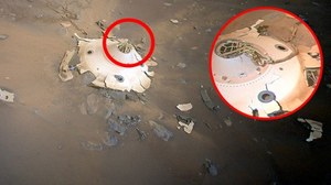 Dron Ingenuity sfotografował szczątki kosmicznego pojazdu na Marsie
