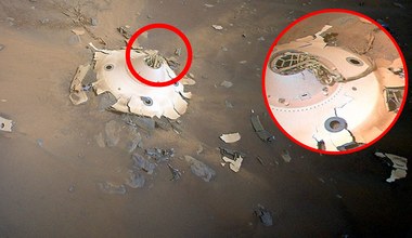 Dron Ingenuity sfotografował szczątki kosmicznego pojazdu na Marsie