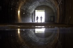 Dron podwodny bada tunel Hitlera w Strzyżowie ZDJĘCIA