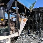 Dron uderzył w autobus pasażerski. Tragedia w Donbasie