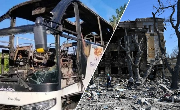 Dron uderzył w autobus pasażerski. Tragedia w Donbasie