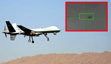 Dron USA zestrzelony na Bliskim Wschodzie. Jest film