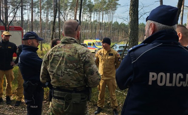 Dron znaleziony w lesie na Opolszczyźnie. Teren zabezpieczony, obowiązuje zakaz wstępu
