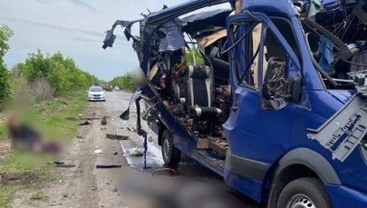 Dronem w autobus z cywilami. Masakra w Ukrainie