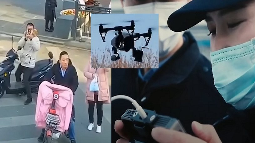 Drony obserwują mieszkańców chińskich miast i ostrzegają ich o zagrożeniu /Geekweek