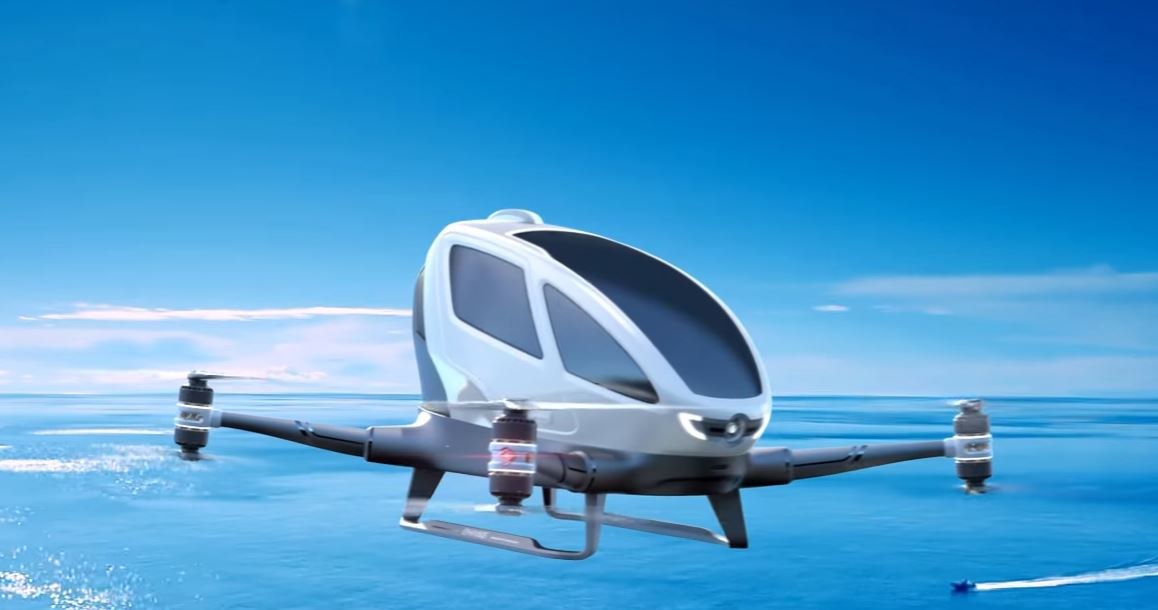Drony załogowe to przyszłość transportu? /YouTube