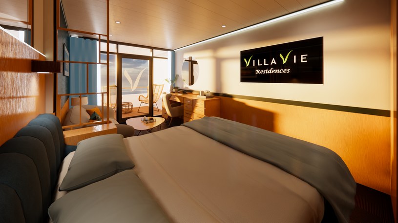 Droższa kabina z balkonem. Można będzie taką wynająć lub kupić /Villa Vie Residences /materiały prasowe