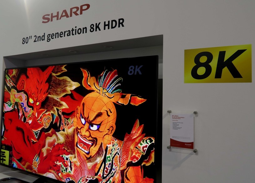 Druga generacja telewizorów Sharpa - 80-calowy model 8K /INTERIA.PL
