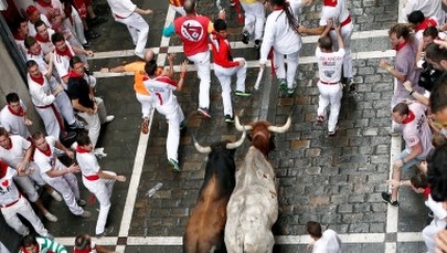 Druga gonitwa byków w Pampelunie
