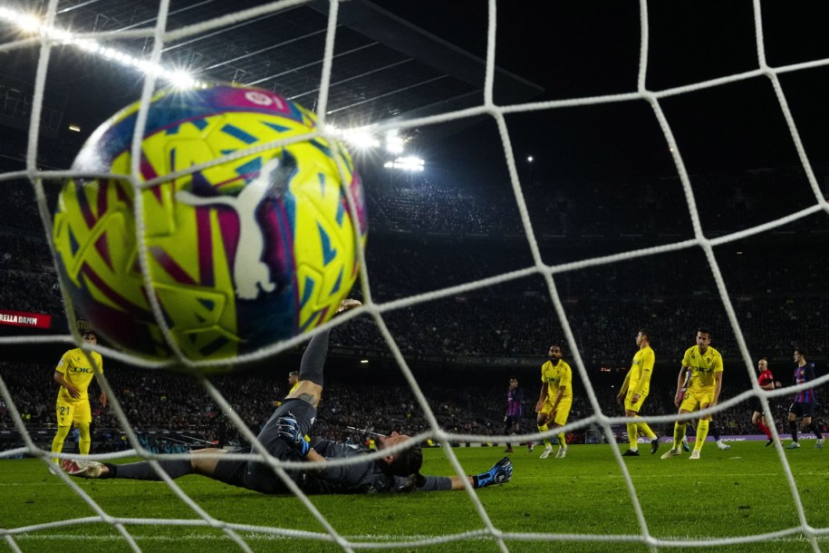 Drugi gol FC Barcelony /ENRIC FONTCUBERTA /PAP/EPA