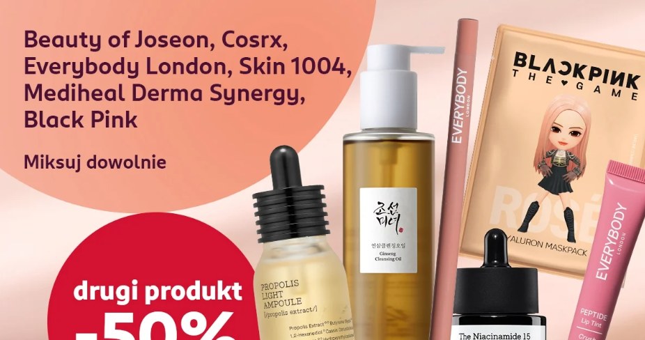 Drugi produkt –50% w Rossmannie. Beauty of Joseon, COSRX, Everybody London i Black Pink – miksuj dowolnie! /Rossmann /INTERIA.PL