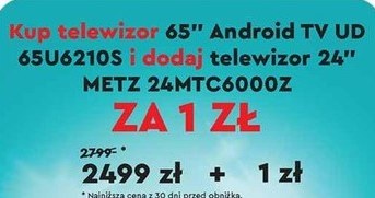 Drugi telewizor za 1 zł w Biedronce! /Biedronka /INTERIA.PL