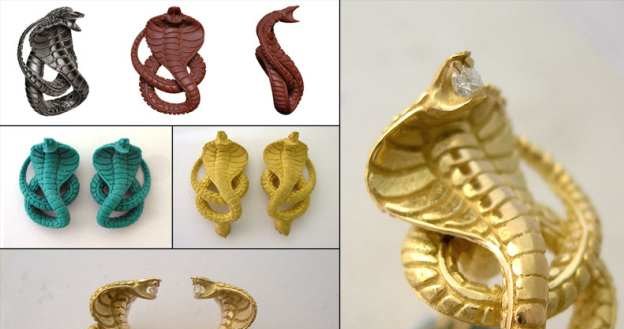 Druk 3D umożliwia także tworzenie biżuterii - autor Yann Bajard, Maq3D /.