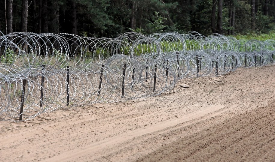Drut kolczasty na polsko-białoruskiej granicy / 	Artur Reszko    /PAP