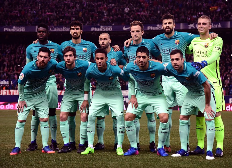 Drużyna FC Barcelona /AFP