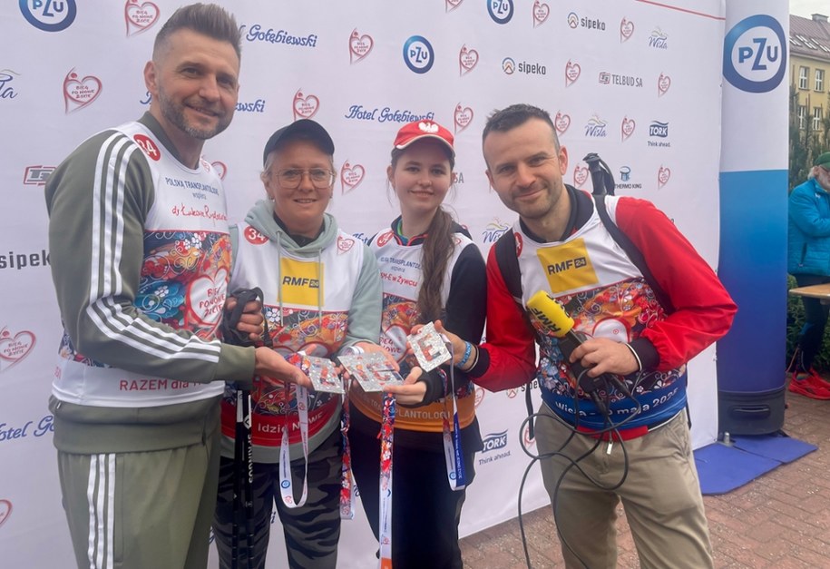Drużyna RMF24, w której biegł m.in. nasz reporter Michał Dobrołowicz /Monika Kamińska /RMF FM
