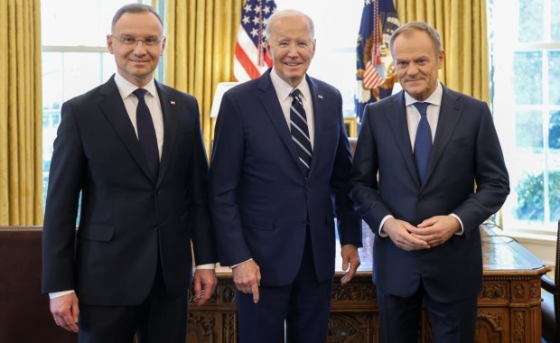 Duda i Tusk po spotkaniu z Bidenem. Premier ostro o spikerze Izby Reprezentantów