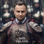 ​Duda w zbroi, Macron w mundurze Napoleona. Film podbija sieć