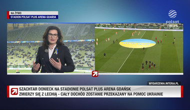 Dulkiewicz w "Gościu Wydarzeń" o meczu w Gdańsku: Zebraliśmy ponad 200 tys. zł na pomoc Ukrainie