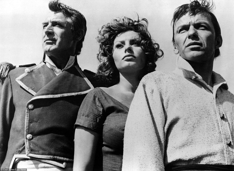 "Duma i namiętność": Cary Grant, Sophia Loren i Frank Sinatra /East News