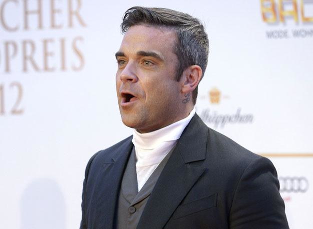 Dumny tata Robbie Williams fot. Christian Augustin /Getty Images/Flash Press Media
