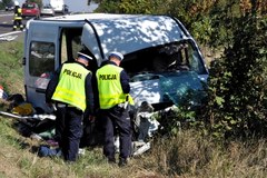 Duńkowiczki: Zderzenie busa z samochodem osobowym