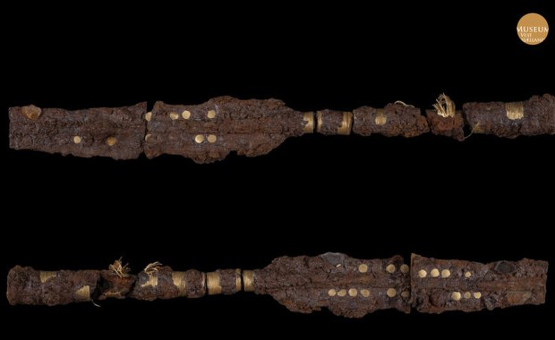 Duńska ziemia skrywa tajemnicę sprzed 2800 lat. Odkryto najstarsze żelazne włócznie ze złotem