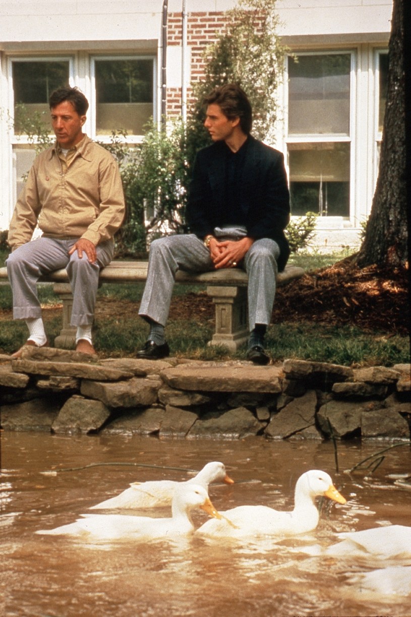 Dustin Hoffman i Tom Cruise w filmie "Rain Man" /AKPA
