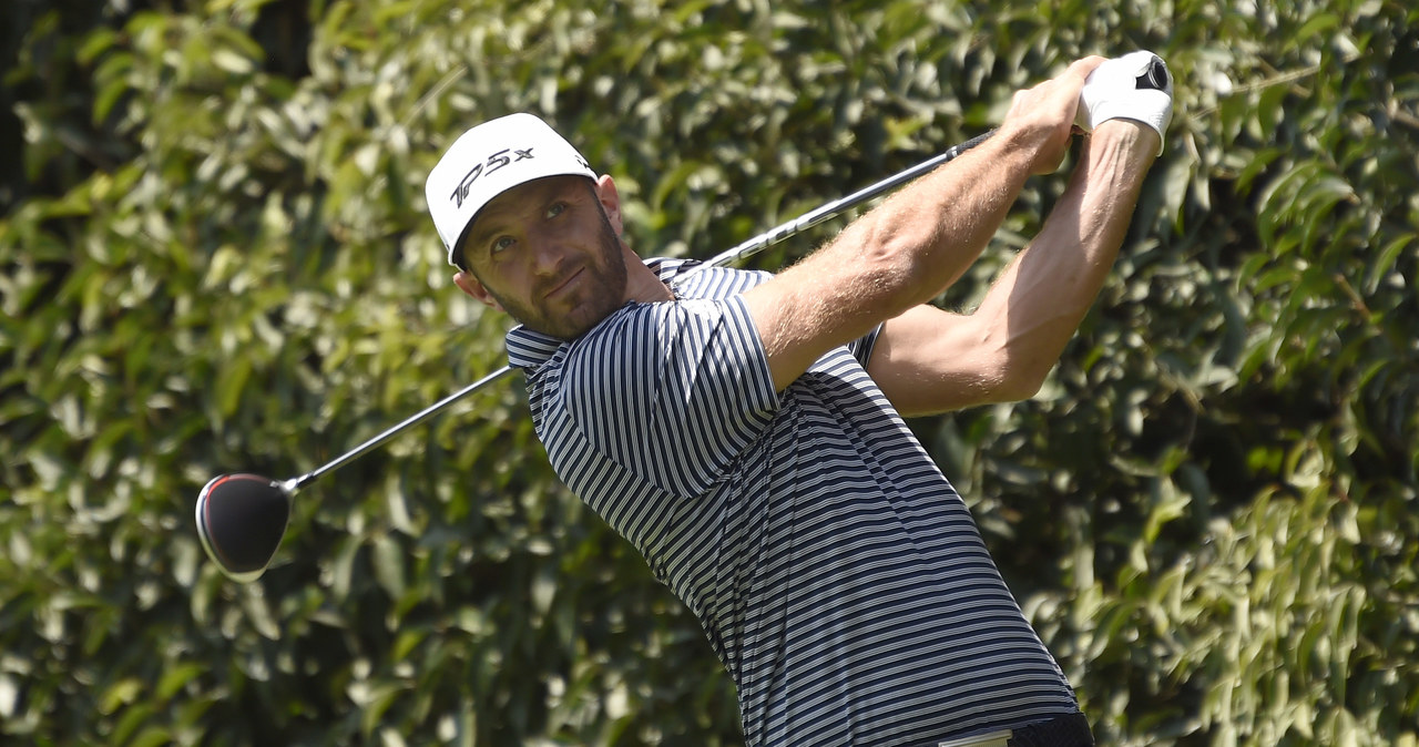 Dustin Johnson podczas World Golf Championship w Mexico City /AFP