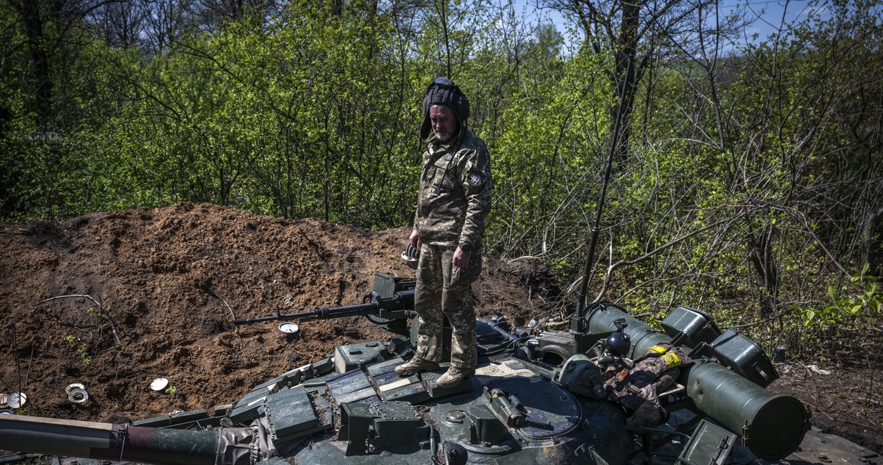 Dużą część polskiego eksportu do Ukrainy stanowiła broń. Na zdj. ukraiński czołgista (zdj. ilustracyjne) /Muhammed Enes Yildirim/Anadolu Agency /AFP