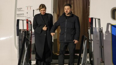 Duże, "wojskowe" drony śledziły lądowanie samolotu Zełenskiego w Dublinie