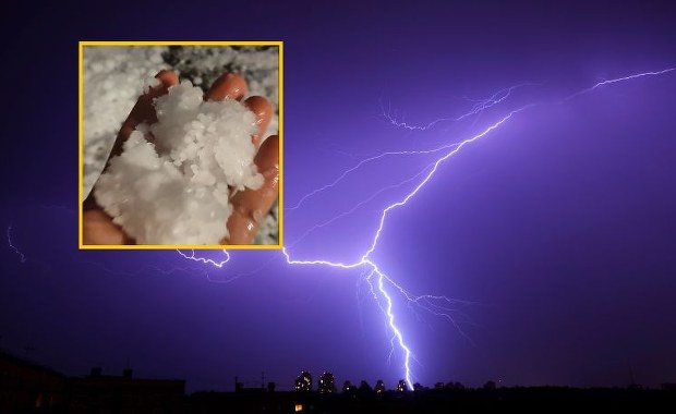 Duży grad, zalane drogi i silny wiatr. Nad Polską przeszły niszczycielskie burze