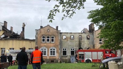 Duży pożar koło Kętrzyna