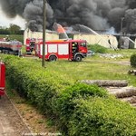 Duży pożar koło Sochaczewa