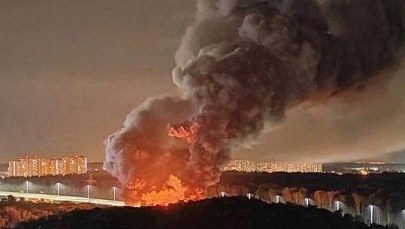 Duży pożar niedaleko rezydencji Władimira Putina