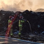 Duży pożar odpadów w Wielkopolsce. Z ogniem walczyło 150 strażaków