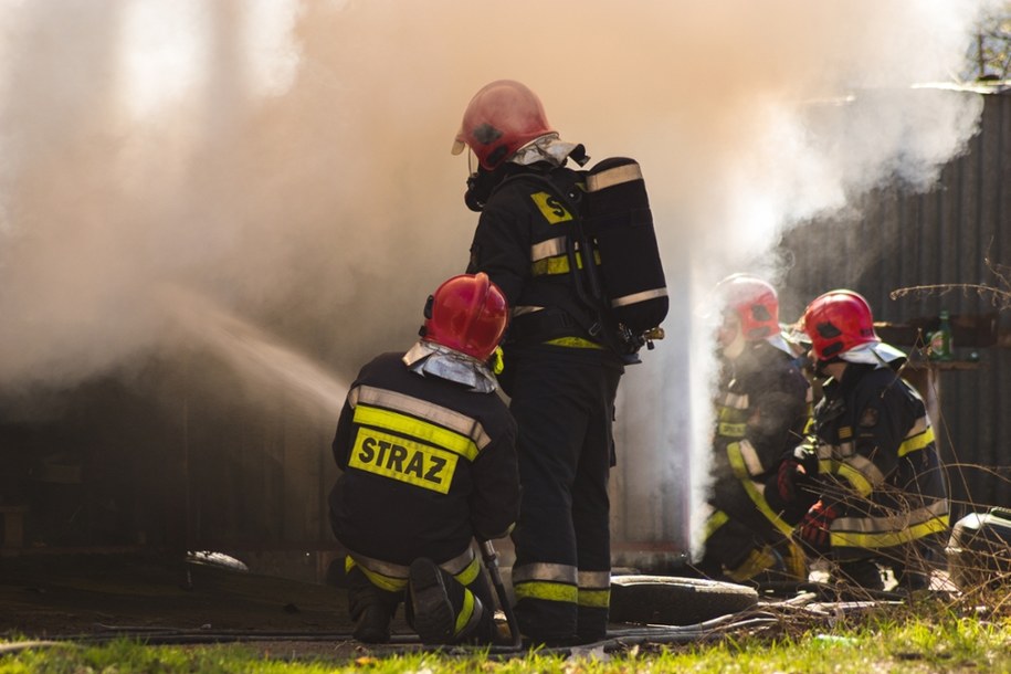 Duży Pożar Pod Warszawą. Palli się blok