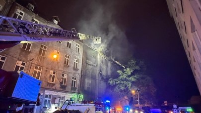 Duży pożar w centrum Katowic
