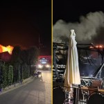 Duży pożar w Helu. Dwóch strażaków poszkodowanych