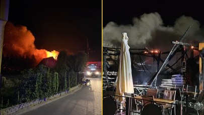 Duży pożar w Helu. Dwóch strażaków poszkodowanych