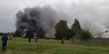 Duży pożar w Mysłowicach: Pali się prawdopodobnie ciąg garaży Duży pożar w Mysłowicach: Pali się prawdopodobnie ciąg garaży