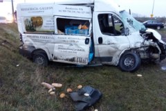 Dwa auta dostawcze zderzyły się na obwodnicy Radymna. Dwie osoby ranne