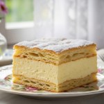 Dwa chrupiące blaty i aksamitny krem. Najlepszy przepis na kremówkę